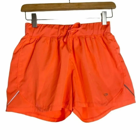 Champion S bright orange‎ running shorts EUC - Picture 1 of 6